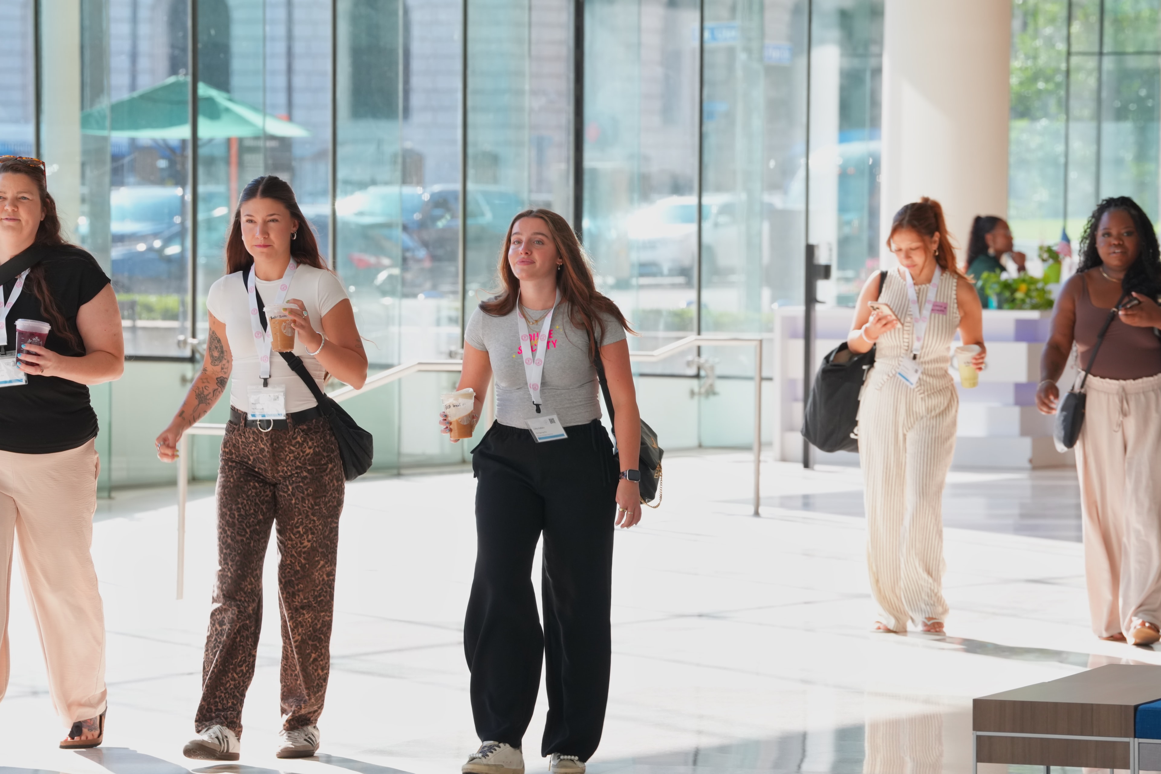 Sugar Con 2026 — attendees arriving at the convention center lobby